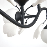 799087 Люстра CERAMO BW 8х6W(led) G9 ЧЕРНЫЙ/БЕЛЫЙ