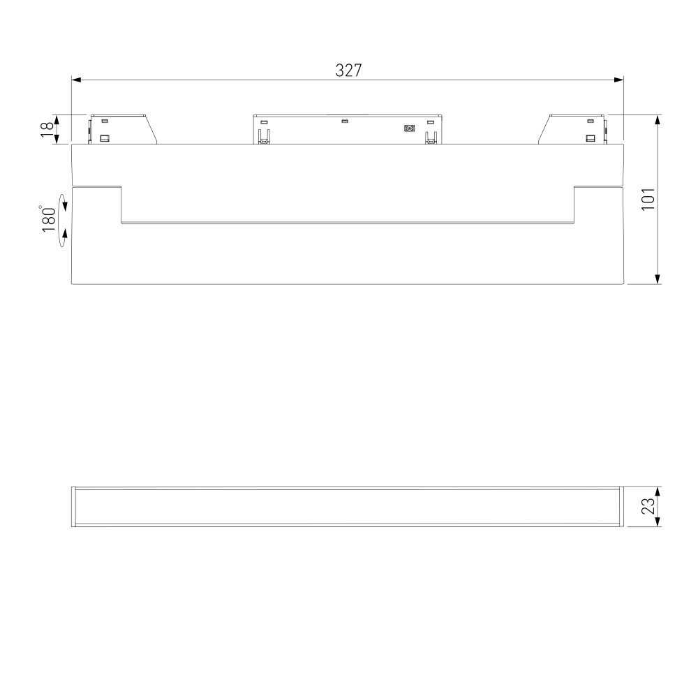 Умный трековый светильник 18W 2700-6500K Dim Kos Slim Magnetic 85083/01