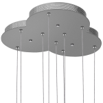 763339 Подвес UNITARIO 34.5W LED 3795LM СЕРЕБРО МАТОВЫЙ 3000K
