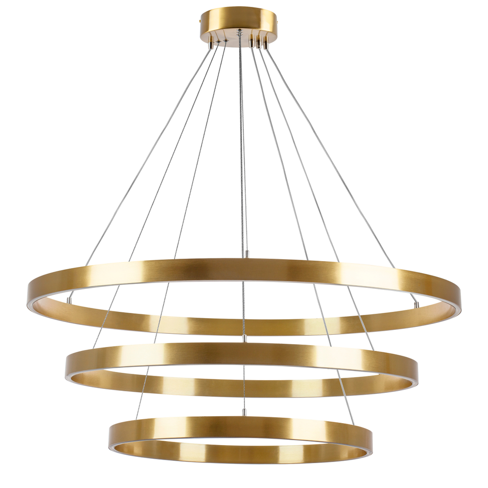 748223 Люстра SATURNO LED 132W 11000LM 70G ЗОЛОТО 3000-6000K