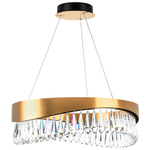 703163 Люстра HELIO 30W LED 2778LM ШАМПАНЬ 3500K