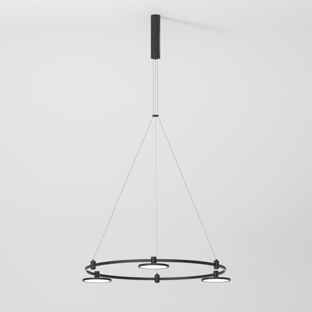 Esthetic Magnetic Шинопровод с тросовыми креплениями Round черный ⌀800 85138/00