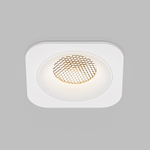 Светильник встраиваемый с антибликовой решеткой Tetro 10W 3000K белый IP44 15276/LED