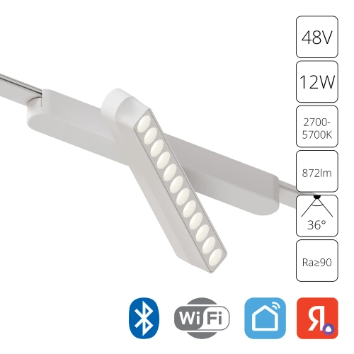 Купить Магнитный трековый светильник Arte Lamp RAPID SMART A2961PL-1WH