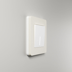 Рамка из поликарбоната на 1 пост Split айвори/белый, soft-touch W0013066