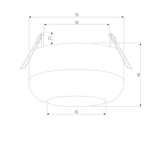 Светильник потолочный светодиодный 7W 4000K чёрный 25088/LED