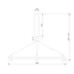 Esthetic Magnetic Шинопровод с тросовыми креплениями Round черный ⌀800 85138/00