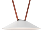DK5664-WH+BK Cветильник для трека-ремня Belty Smart, серия Flow, со светодиодом, D300*H71мм, 48V DC, 20W, RA90, 120°, 2700-6500K, IP20, белый с черным, алюминий