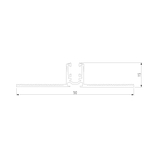Шинопровод встраиваемый 2 м Mini Magnetic 85170/00