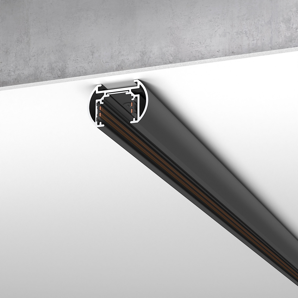 Slim Magnetic Шинопровод накладной черный (2 м) 85133/00 85133/00
