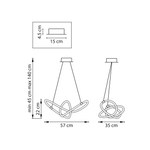737503 Люстра CORINTO 35W LED 3007LM 360G ЗОЛОТО DIM 3000-6000K