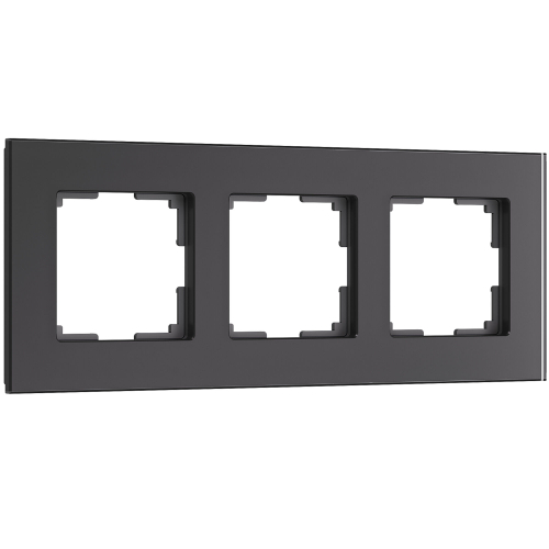 Купить Рамка из стекла на 3 поста Senso черный soft-touch W0033108