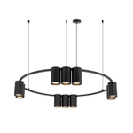 DK4065-BK Подвесной светильник ORBIT, IP20, 10xGU10 LED до 15 Вт, черный матовый, алюминий