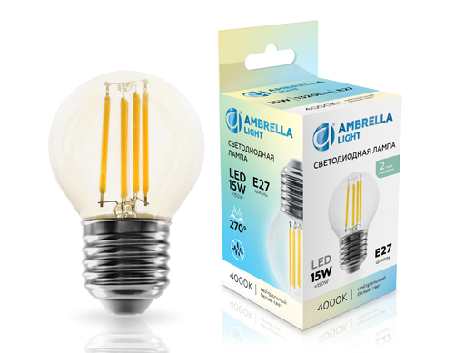 Купить 451524 Filament LED G45 15W E27 4000K 220-240V