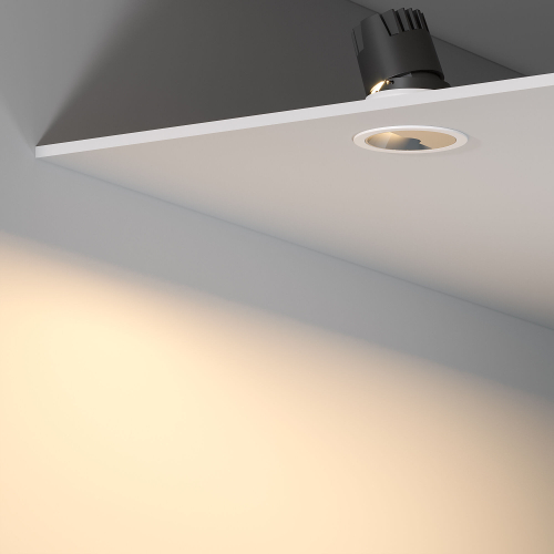 Купить Точечный светодиодный светильник 10W 3000K белый/хром 25090/LED