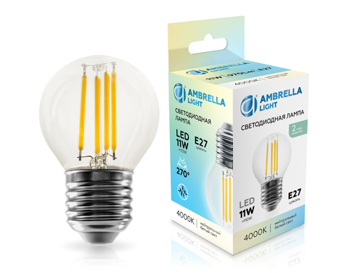 Купить 451124 Filament LED G45 11W E27 4000K 220-240V
