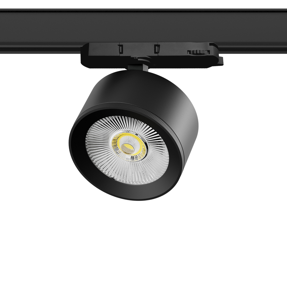A5547QT Светильник ALTA PRO для трековой системы Quattro LED 15W 1700LM 36G ЧЕРНЫЙ 4000K с адаптером (215547 + 594037)