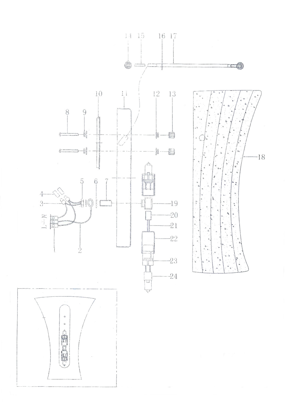 820620 Бра ZUCCHE 2х40W G9 БЕЛЫЙ