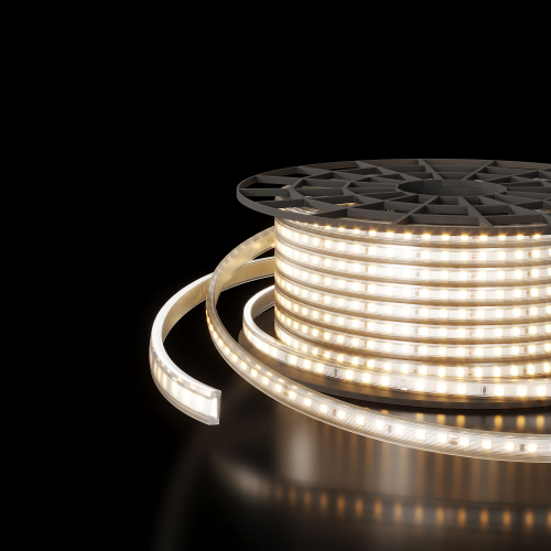 Купить Светодиодная лента 220 В 18 Вт/м 180 Led/м 2835 IP65, дневной белый 4200К, 50 м Лента светодиодная 220V 18W 180Led 2835 двухрядная IP65 дневной белый, 50 м