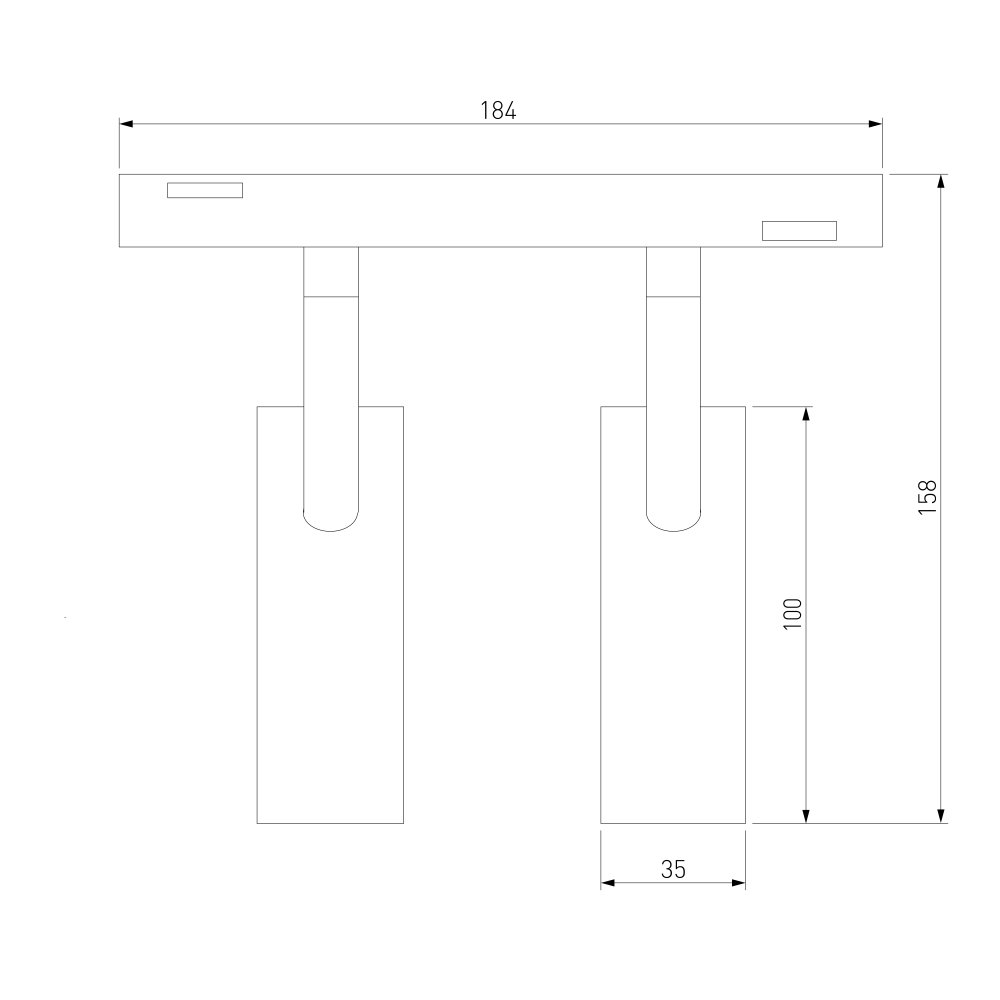 Slim Magnetic Трековый светильник 14W 4200K Dual латунь 85046/01 85046/01