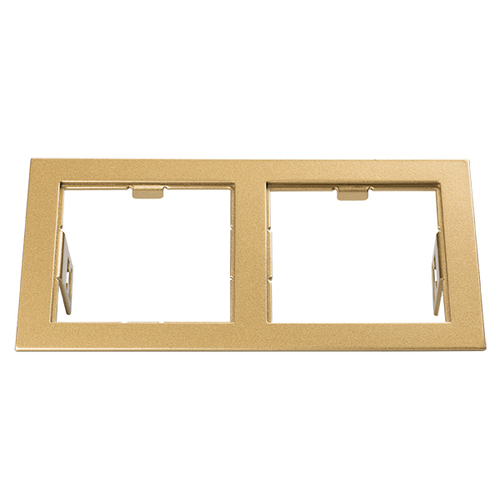 Купить 214523 Рамка DOMINO Double QUADRO MR16 ЗОЛОТО