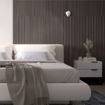 DK5542-WH+BK Поворотный светильник для трека-ремня Belty, серия Spot, со светодиодом, D100*H107мм, 48V DC, 12W, RA90, 120°, 4000K, IP20, белый с черным, алюминий