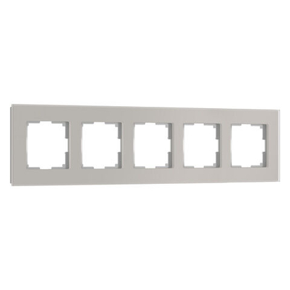 Рамка из стекла на 5 постов Senso дымчатый soft-touch W0053117