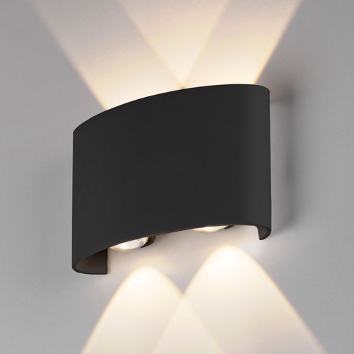 Купить Пылевлагозащищенный светодиодный светильник Twinky Double чёрный IP54 1555 TECHNO LED