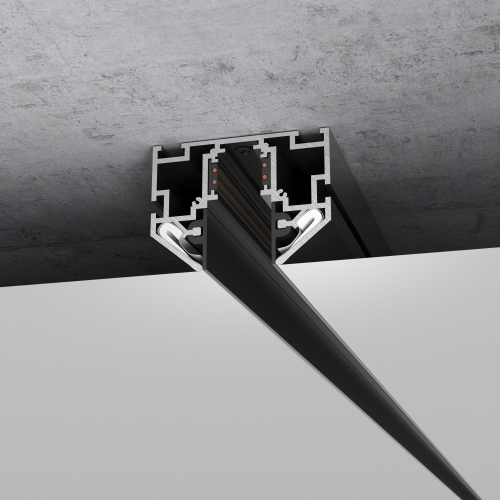 Купить Slim Magnetic Шинопровод в натяжной потолок с декоративными вставками черный (2м) 85204/00 85204/00