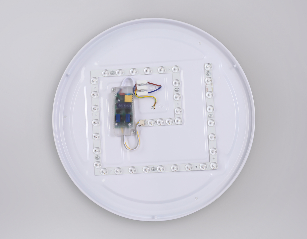FZ1324 BK/LWD черный/светлое дерево IP20 41W 3000-6400K D390*70 (ПДУ ИК)