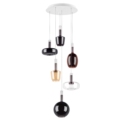 Купить 792169 Люстра DISCO 6x6W LED 1200LM 120G БЕЛЫЙ/МУЛЬТИКОЛОР 3000К