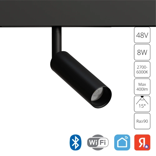 Купить Магнитный трековый светильник Arte Lamp LINEA SMART A4690PL-1BK