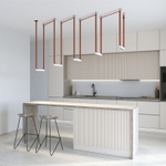 DK5570-WB Cветильник для трека-ремня Belty, серия Grill, со светодиодом, L323*W40*H45мм, 48V DC, 12W, RA90, 24°, 4000K, IP20, белый с черным, алюминий