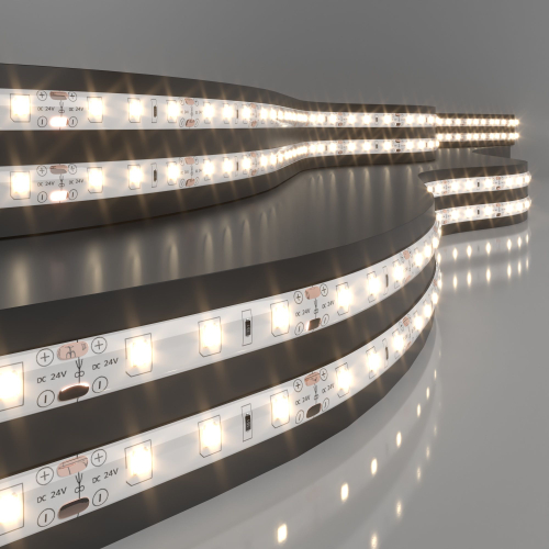 Купить Светодиодная лента 24 В 4,8 Вт/м 60 Led/м 2835 IP65, теплый белый 3300K, 5 м Лента светодиодная 24V 4,8W 60Led 2835 IP65 теплый белый, 5м