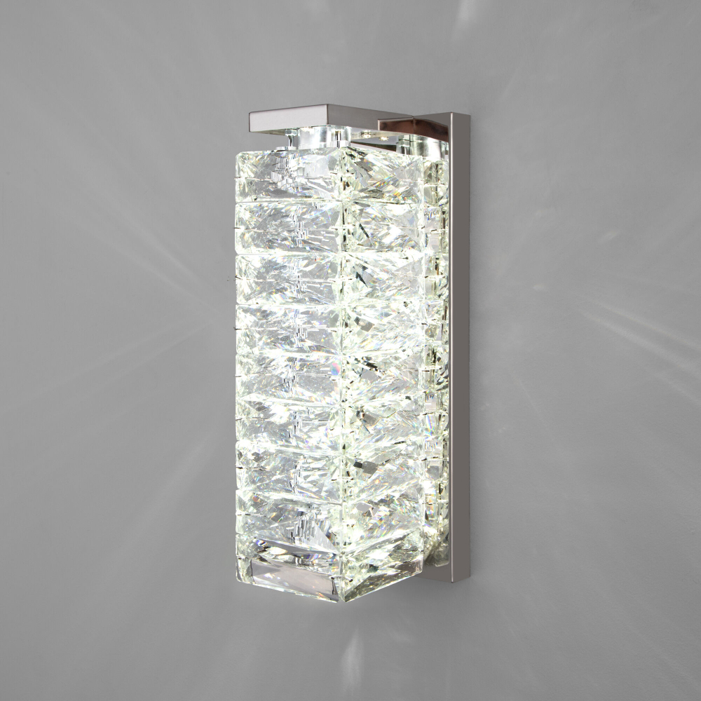 Настенный светильник с хрусталем 40259 LED хром