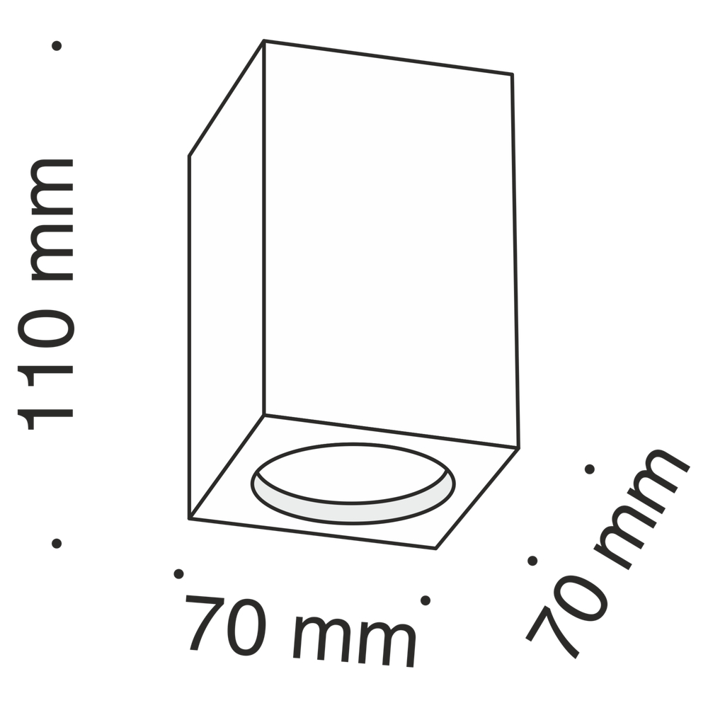 Потолочный светильник Technical C005CW-01W