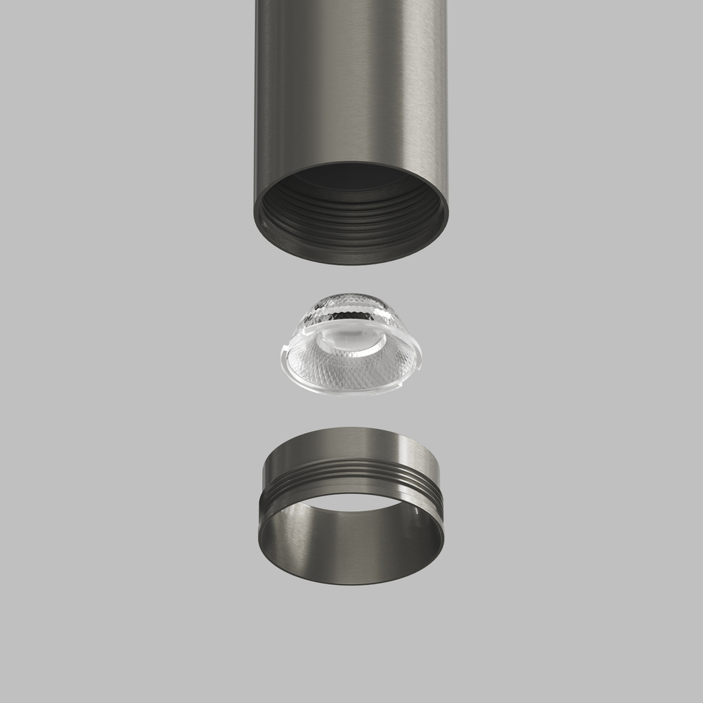 DK5744-DN Светильник для трека SHINE SPOT со светодиодом, D40*H200 кабель 1500мм, 48V DC, 8W, RA?90, 3000K, IP20, темный никель, алюминий