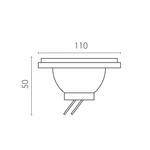 932142 Лампа энергосберегающая LED 220V AR111 12W=100W 1100LM 140G SMD FR 3000K 20000H