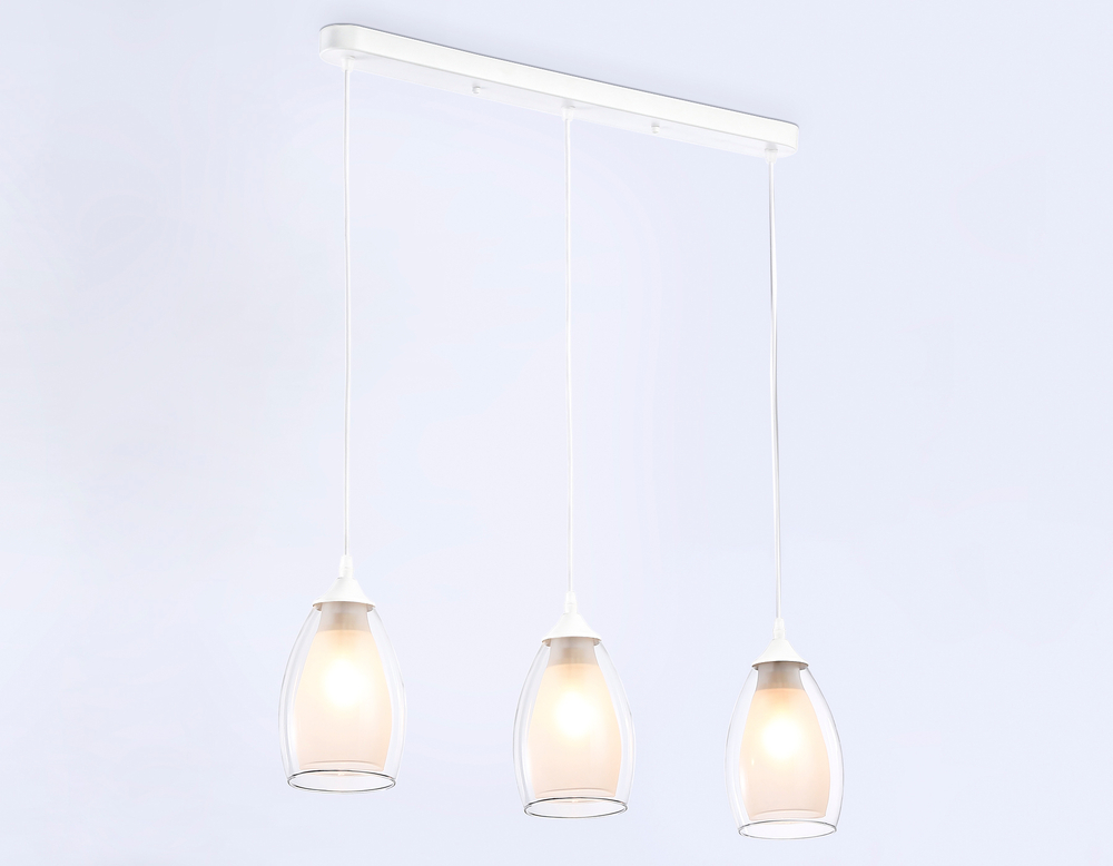 TR3536/3 WH/CL/FR белый/прозрачный/белый матовый E27*3 max 40W 640*120*820