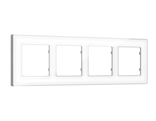 Купить AF580134 Рамка ALFA Arctic (Белый Стекло органическое/Серебро) 4-ая