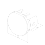 Mini Magnetic Заглушки для шинопровода Round 2шт 85202/00