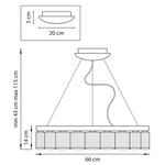 812186 Люстра NIBBLER 18х6W(Led) G9 ЧЕРНЫЙ/БЕЛЫЙ