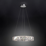 Светодиодная хрустальная люстра 101004 LED никель хрусталь Strotskis