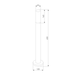 Ландшафтный светильник чёрный IP54 1419 TECHNO