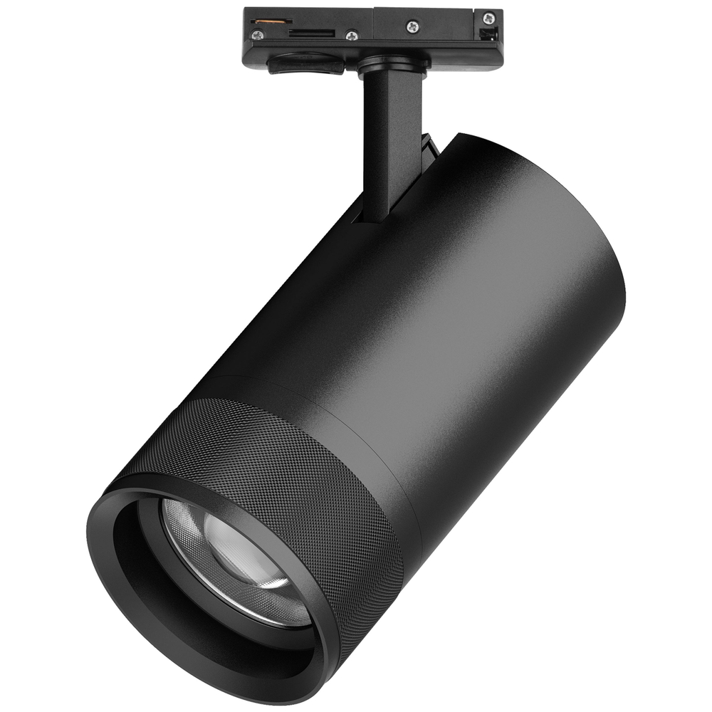 C4407SS Светильник CANNO PRO д/треков BARRA LED 40W 2800LM 20-55G ЧЕРНЫЙ 2700-4200-6000K IP20 с тонким адаптером (304407 + 592007-SS)