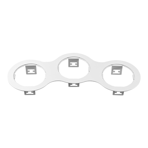 Купить 214696 Рамка DOMINO Triple ROUND МR16 БЕЛЫЙ