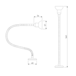 Подсветка галогенная 1214 MR16 хром