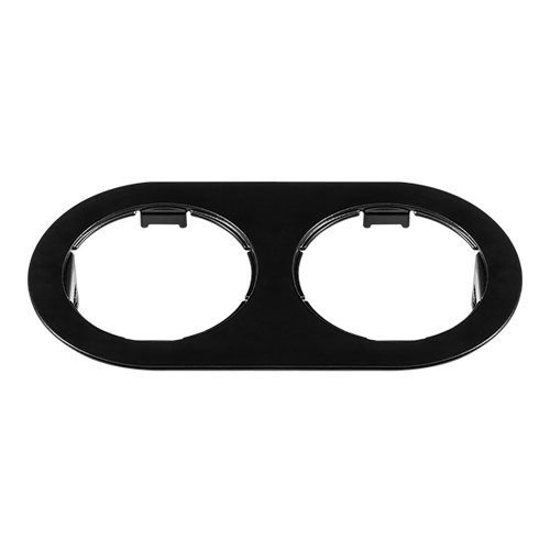 Купить 214657 Рамка DOMINO Double ROUND МR16 ЧЕРНЫЙ