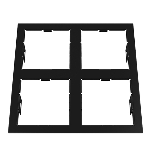 Купить 214547 Рамка DOMINO QUADRO 2х2 MR16 ЧЕРНЫЙ