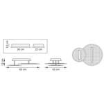 738053 Люстра ACRILE 33W LED 2691LM 120G ЗОЛОТО 3000K